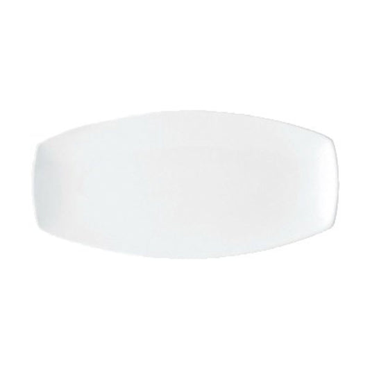 Plain White Curve Platter, 34.9 x 19.6 cm/ 13.75 x 7.75"