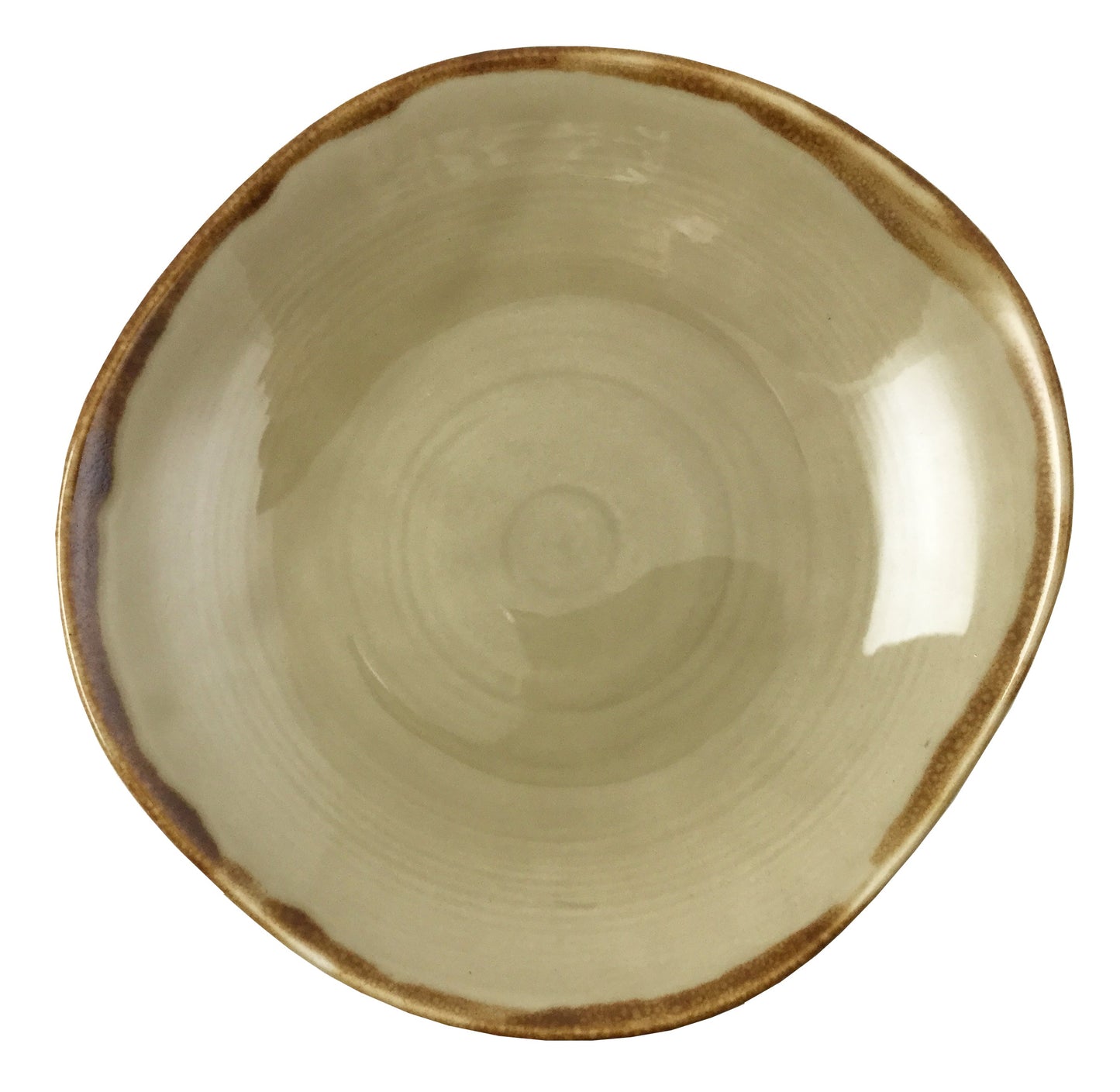 Autumn Almond Wonky Bowl, 29 cm/ 11.5"