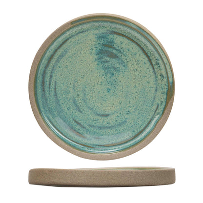 Basalt Ocean Green Side Plate, 9 cm (3 5/8") dia., round, stacking, stoneware
