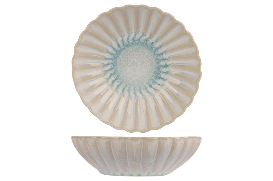 Astera Pure Dish, 12 (4.7") dia., 3.5 cm (1.4") height, round, stackable, stoneware