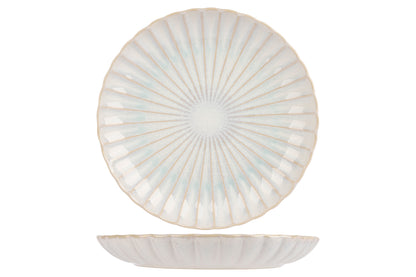 Astera Pure Plate, 27.4 (10.8") dia., 3.8 cm (1.5") height, round, stacking, stoneware