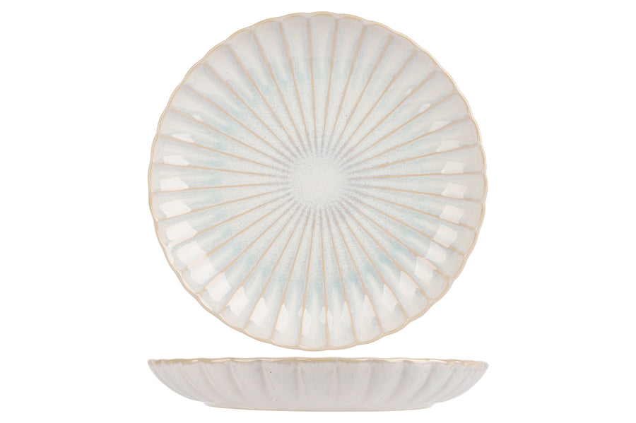 Astera Pure Plate, 27.4 (10.8") dia., 3.8 cm (1.5") height, round, stacking, stoneware