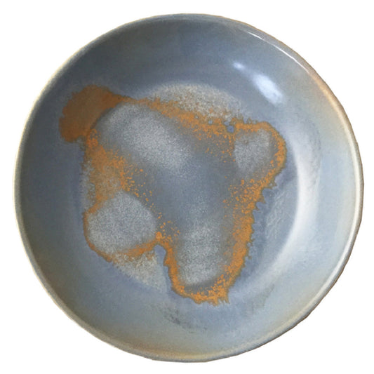 Stoneage Rust Blue Deep Pasta Bowl, 22 x 5 cm/ 8.75 x 2"