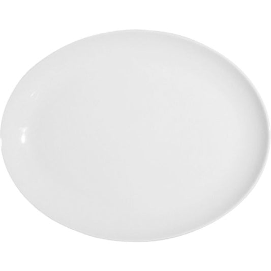 Plain White Oval Coupe Platter, 27.9 cm/ 11"