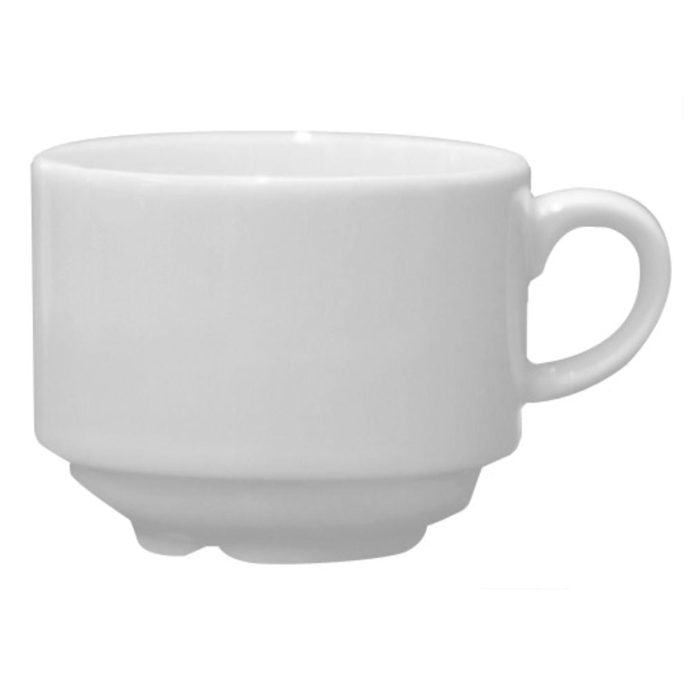 Plain White Stacking Tea Cup, 0.22 L/ 7.5 oz (Pair W/ 51CCPWD007)