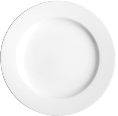 Plain White Wide White Rim Plate, 17.1 cm/ 6.75"
