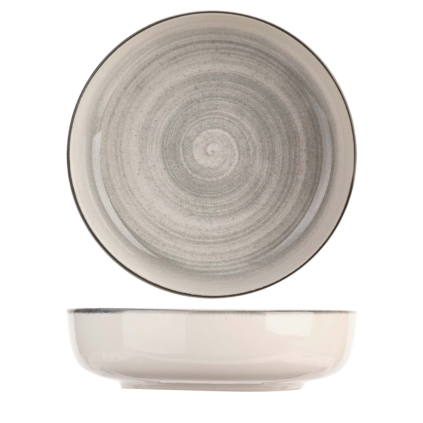 Baltic Grey Bowl, 18.5 (7.2") dia., 5 cm (1.9") height, round, stacking, stoneware