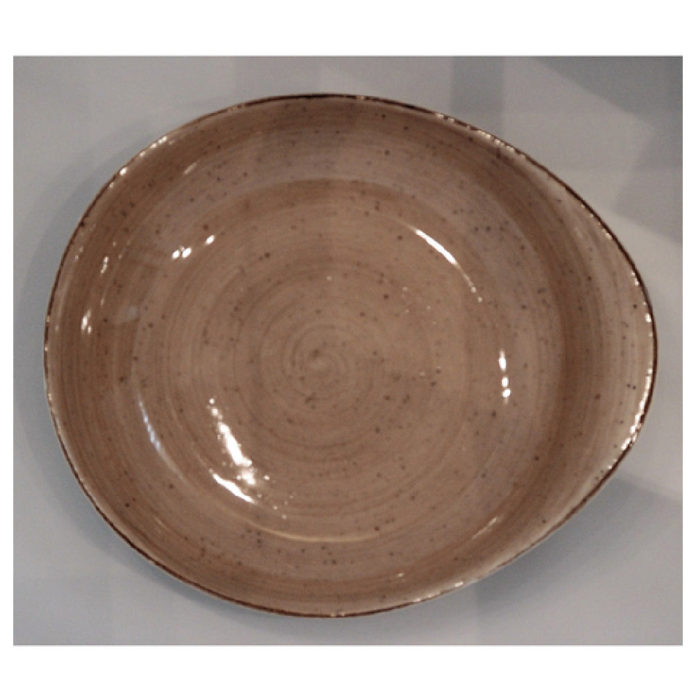 Rustics Brown Pebble Pasta Plate, 20.3 x 24.1 cm/ 8 x 9.5"