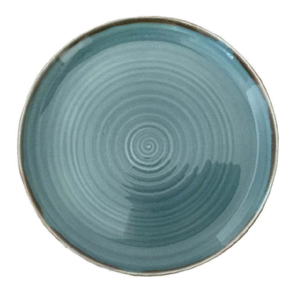 Autumn Corn Blue Coupe Plate, 27.3 cm/ 10.75"