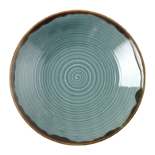 Autumn Corn Blue Coupe Plate, 30.4 cm/ 12"