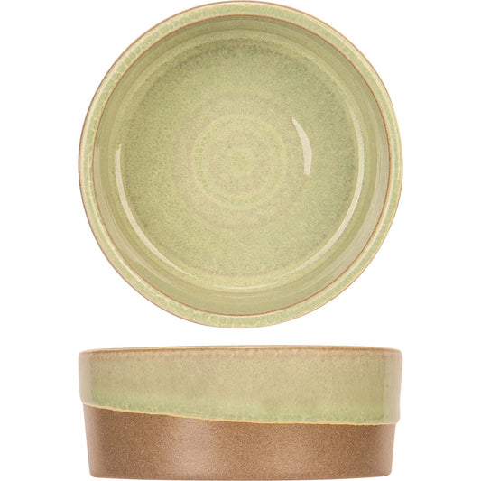 Basalt Fresh Mint Plate, 10 cm (4") dia., round, stacking, stoneware