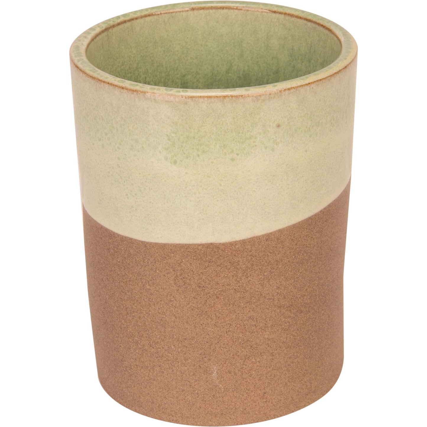 Basalt Ocean Green Mug Without Handle, 6.5 cm (2 1/2") dia. 0.05 L/ 1.76 imp oz, round, stacking, stoneware