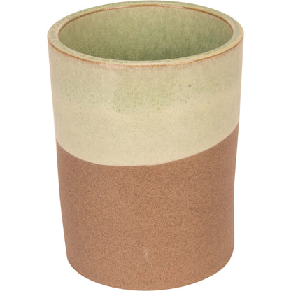 Basalt Ocean Green Mug Without Handle, 6.5 cm (2 1/2") dia. 0.05 L/ 1.76 imp oz, round, stacking, stoneware