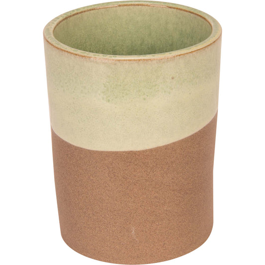 Basalt Ocean Green Mug Without Handle, 6.5 cm (2 1/2") dia. 0.05 L/ 1.76 imp oz, round, stacking, stoneware
