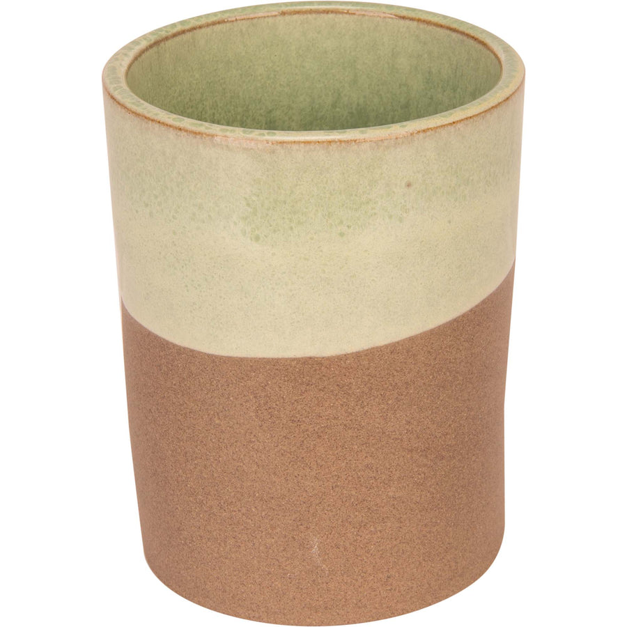 Basalt Ocean Green Mug Without Handle, 6.5 cm (2 1/2") dia. 0.05 L/ 1.76 imp oz, round, stacking, stoneware