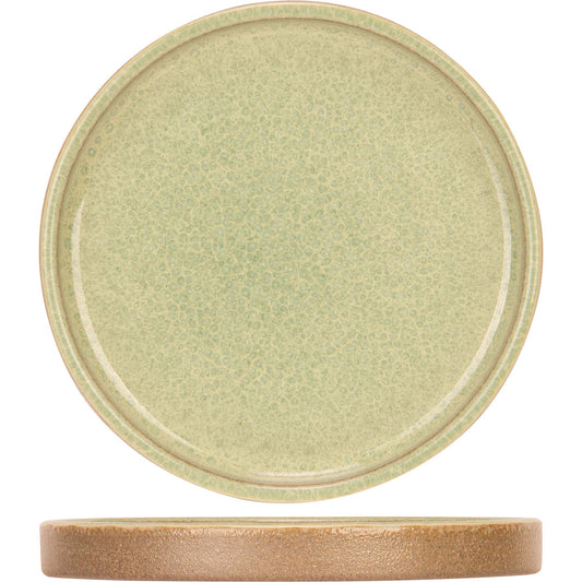 Basalt Fresh Mint Side Plate, 9 cm (3 5/8") dia., round, stacking, stoneware