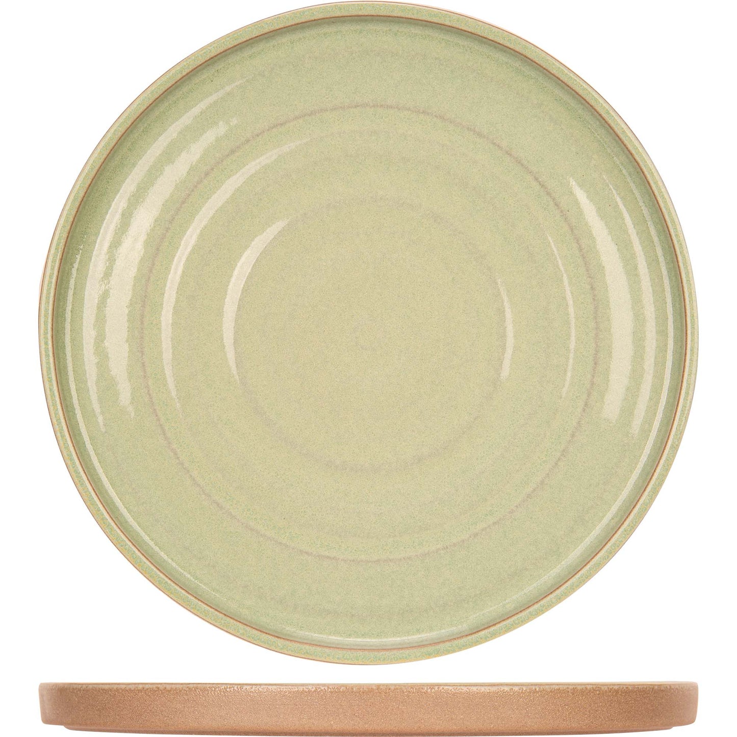 Basalt Fresh Mint Plate, 21 cm (8.2") dia., round, stacking, stoneware