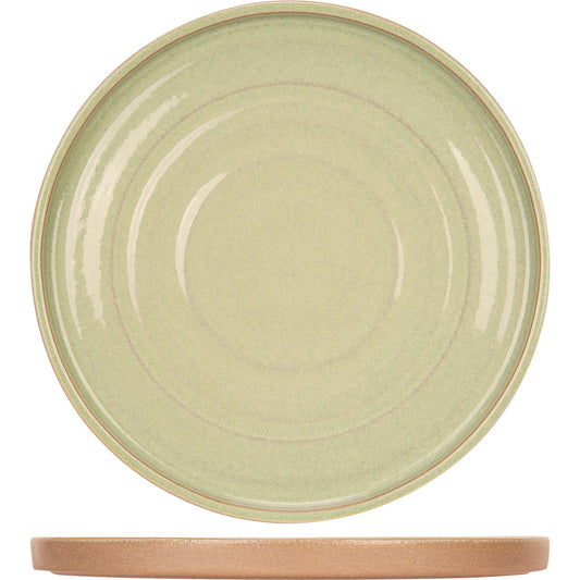 Basalt Fresh Mint Plate, 21 cm (8.2") dia., round, stacking, stoneware