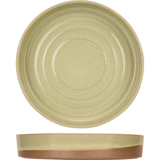 Basalt Fresh Mint Soup Plate, 24 cm (9 1/2") dia., 4 cm  (1 5/8") H., round, stacking, stoneware