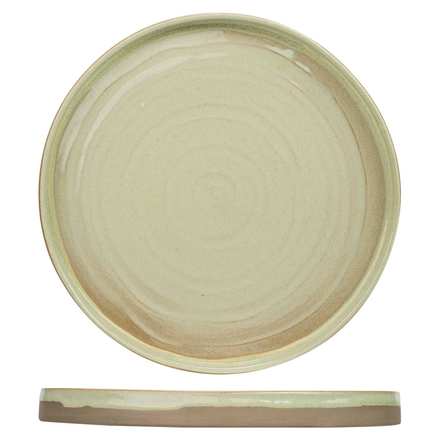 Basalt Fresh Mint Plate, 26 cm (10.2") dia., round, stacking, stoneware