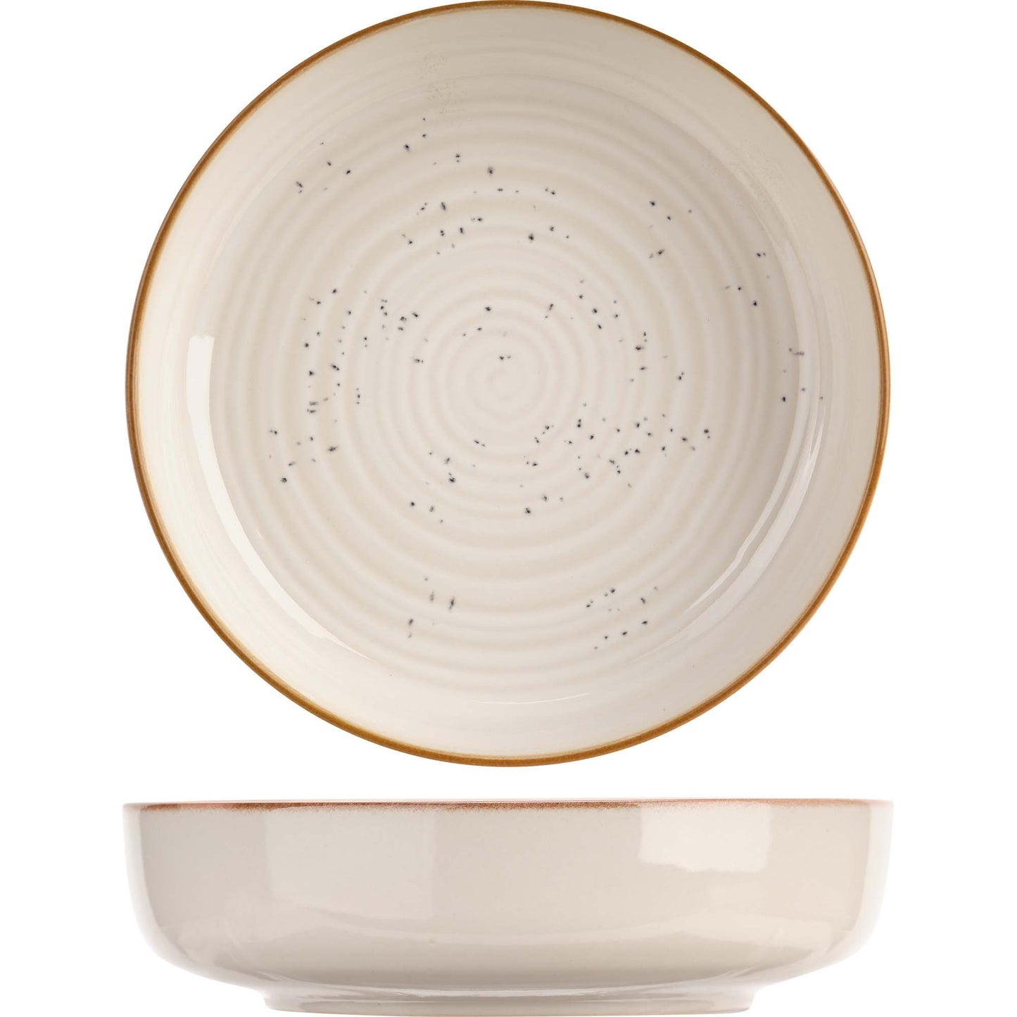 Baltic Vanilla Soup Bowl, 18.5 (7.2") dia., 5 cm (1.9") height, round, stacking, stoneware