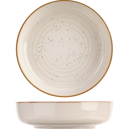 Baltic Vanilla Soup Bowl, 18.5 (7.2") dia., 5 cm (1.9") height, round, stacking, stoneware