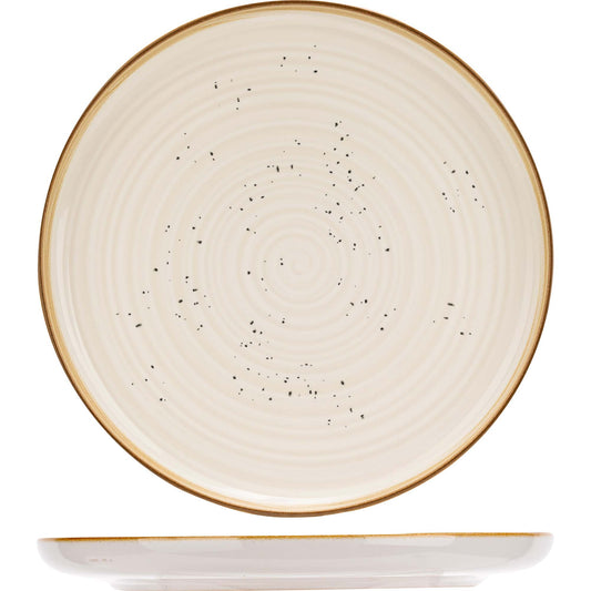 Baltic Vanilla Plate, 27 cm (10.6") dia., round, stacking, stoneware