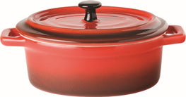 Red Oval Casserole, 13 cm/ 5"- 0.34 L/ 11.8 oz