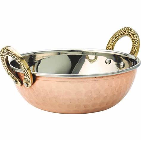 Copper Kadai Dish, 13.3 cm/ 5.25", 11.5 oz