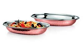 Copper Curry Dish, 18.5 x 13 cm/ 7.2 x 5.1", 10 oz