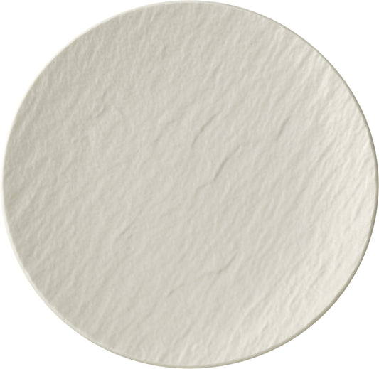 The Rock White Glacier Flat Coupe Plate, 12.4"
