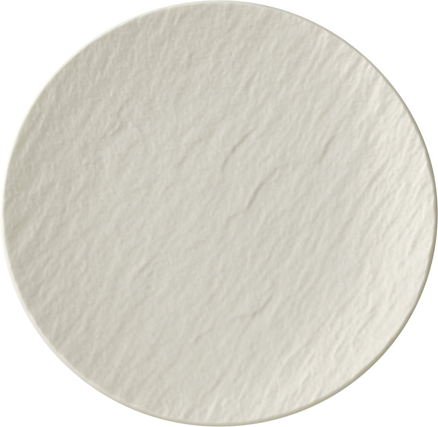 The Rock White Glacier Flat Coupe Plate, 12.4"