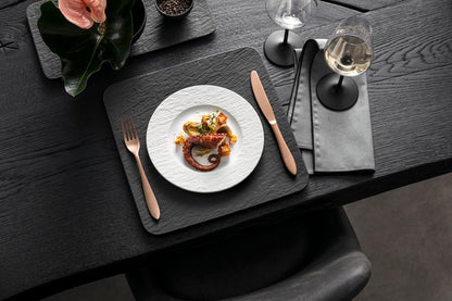 The Rock White Glacier Flat Plate, 8.6"