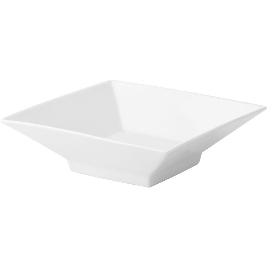 Anton Black Footed Trumpet Square Bowl, 11.4 cm/ 4.5"