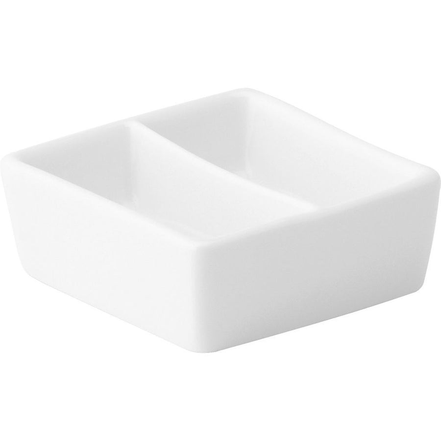 Anton Black Mini Divided Square Dipper,6 cm/  2.5"