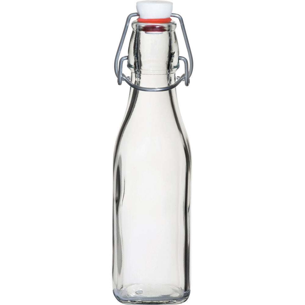 Swing Bottle W/ White Top, 0.25 L/ 8.5 oz