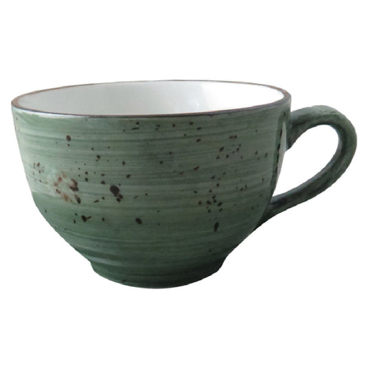 Rustics Dark Green Cappuccino Cup, 0.29 L/ 10 oz (Pair W/ 51RUS010-05)