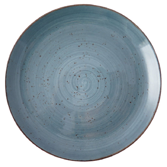 Rustics Blue Coupe Plate, 19 cm/ 7.5"