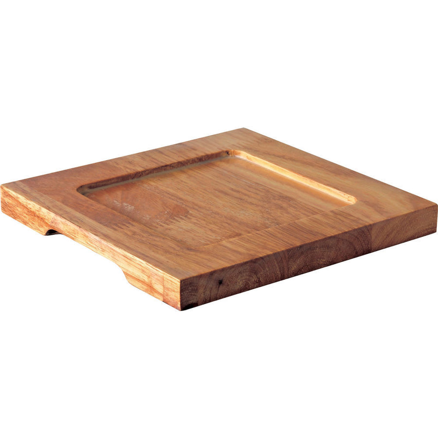 Cast Iron Square Wood Stand, 19 x 19 cm/ 7.5 x 7.5" (Pair W/ MH6101)
