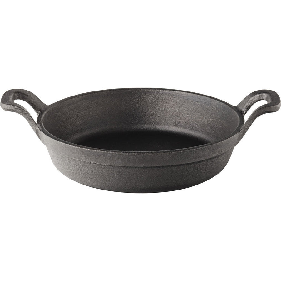 Cast Iron Round Eared Dish, 18.4 cm - 7.25"/ 0.79 L - 27oz (Pair W/ JMP951)