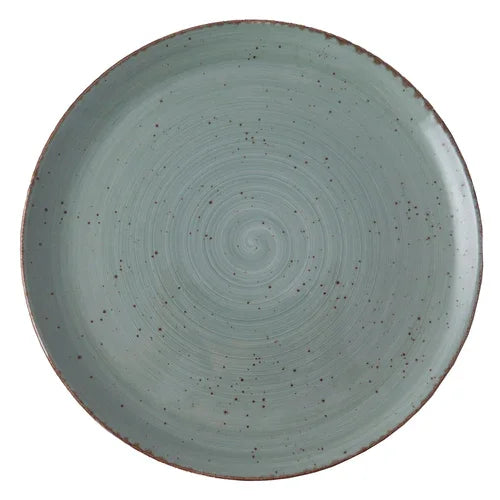 Rustics Dark Green Coupe Plate, 19 cm/ 7.5"