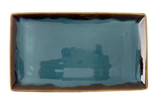 Autumn Corn Blue Rectangle Platter, 36.5 x 16 cm/ 14.4 x 6.3"