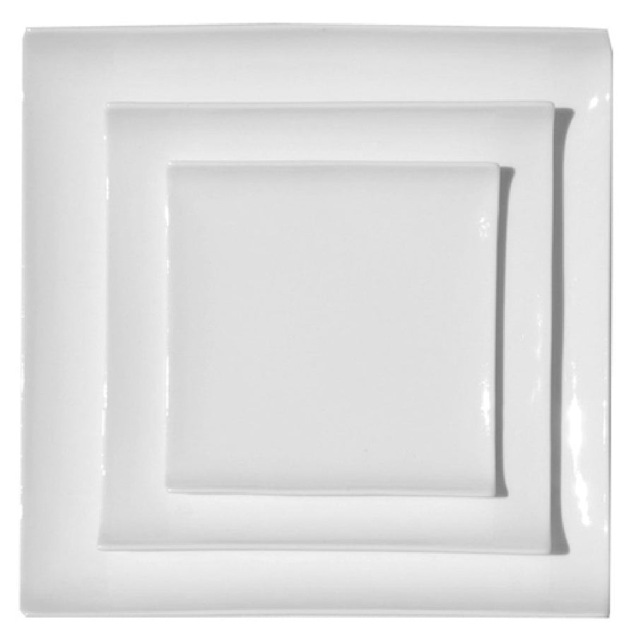 5-1/2 Inch Square Plate China Curled Edge