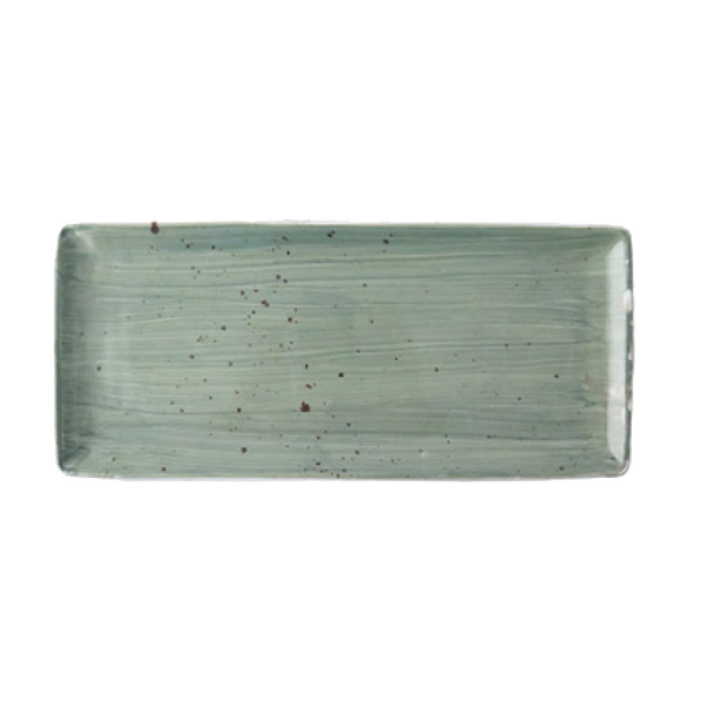 Rustics Dark Green Rectangle Platter, 36.5 x 16 cm/ 14.4 x 6.3"
