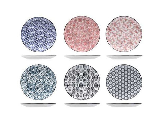 Delirio - Dessert Plate Set, 19 cm / 7 1/2", Set of 6 Assorted, Non-Stock