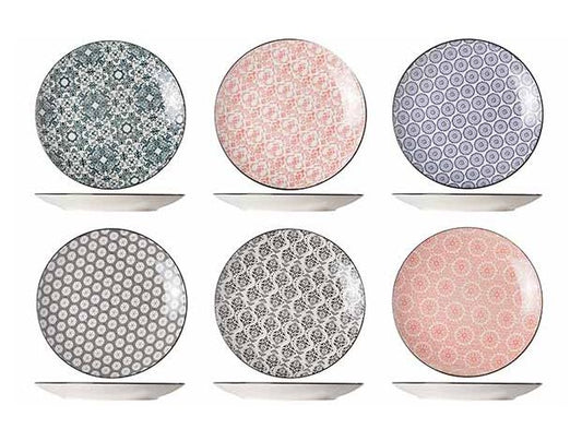 Delirio - Dinner Plate Set, 23.5 cm / 9 1/4", Set of 6 Assorted, Non-Stock