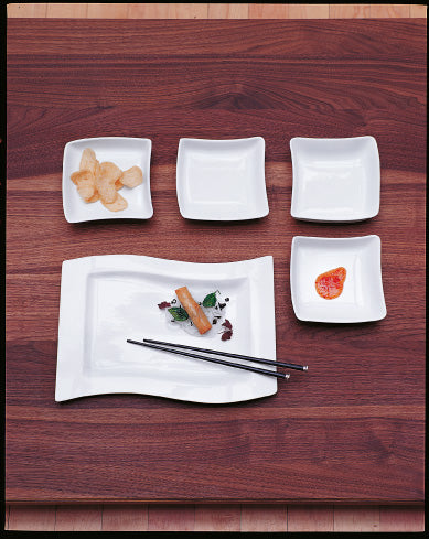 NewWave Flat Rectangular Plate, 12.9 x 9.4" – Tableware Solutions