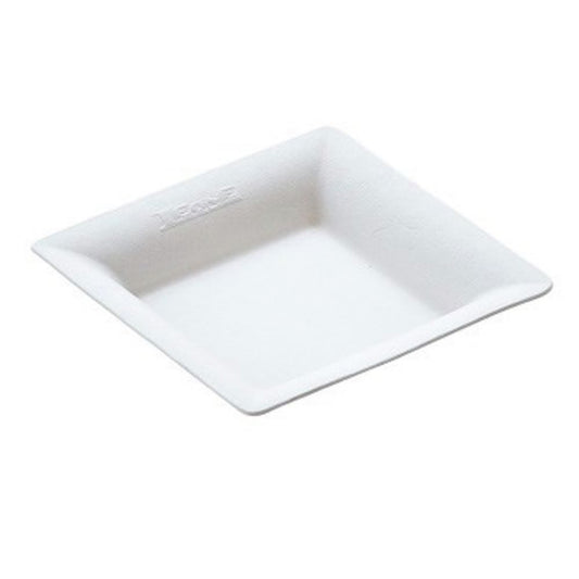 Fingerfood Small Square Plate, 6.5 x 6.5 cm, compostable, biodegradable