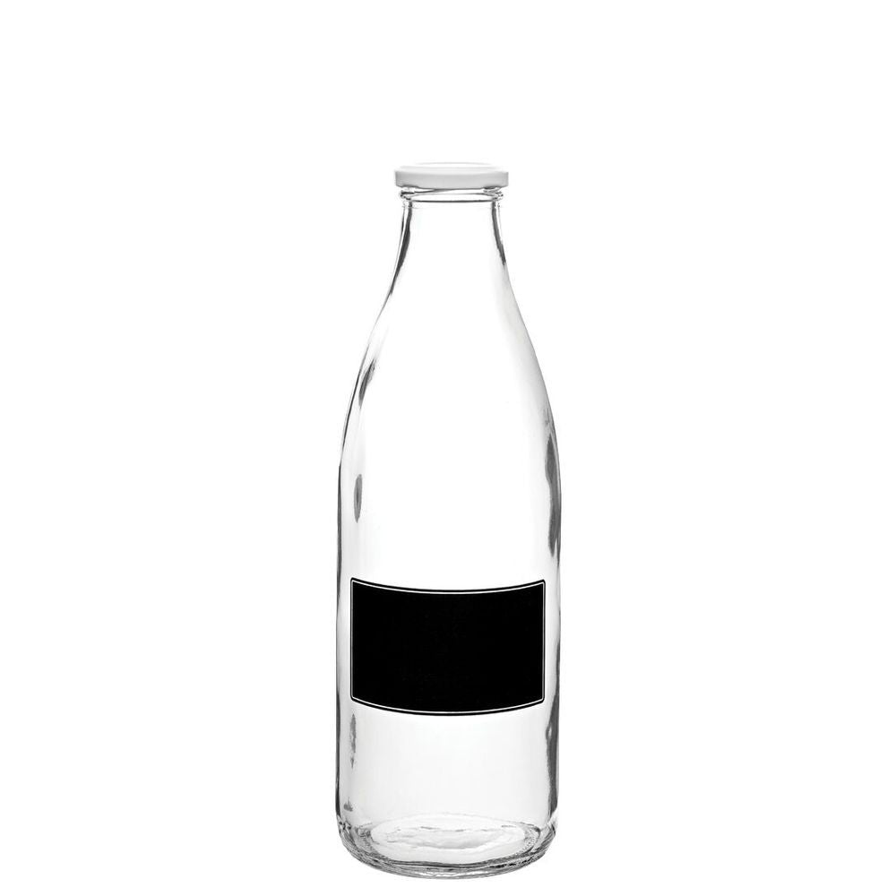 Lidded Bottle W/ Blackboard Design, 1 L/ 33.75 oz