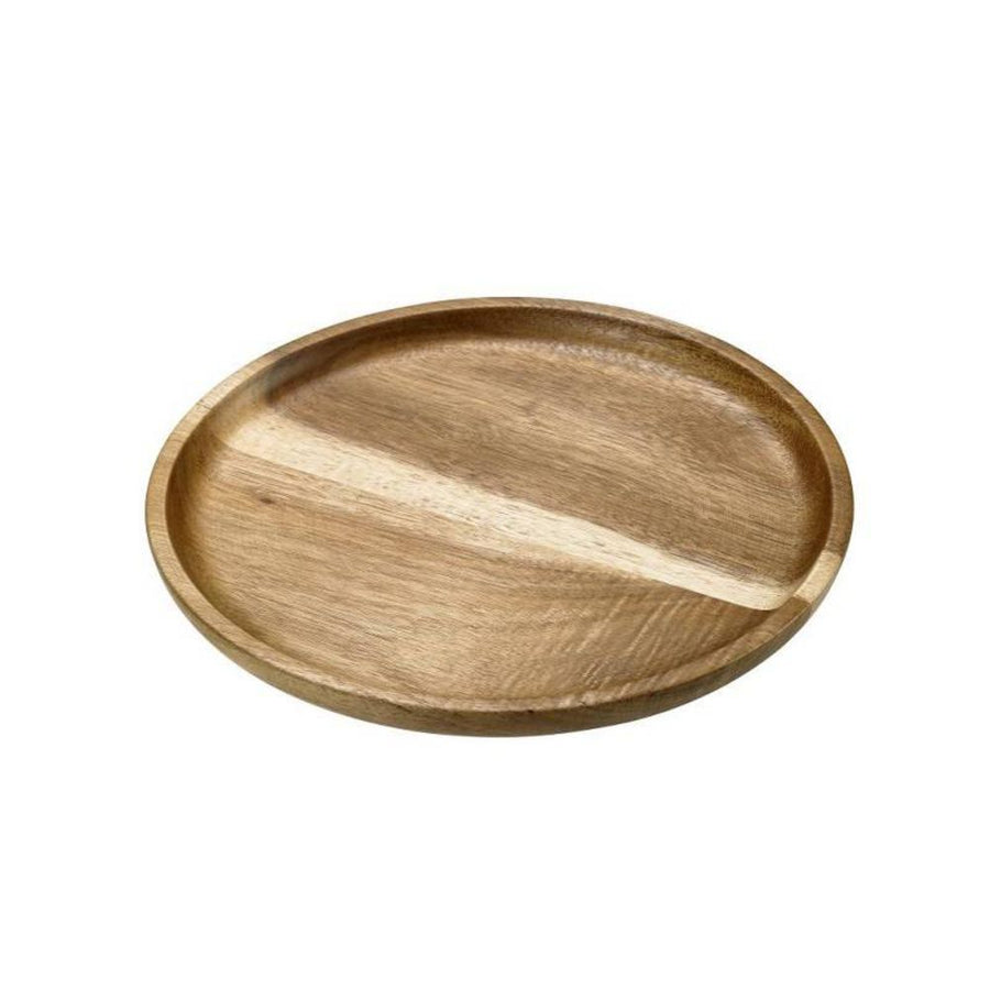Acacia Wood Plate, 25 x 2 cm/ 10 x 1"